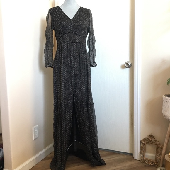 NWT ba&sh Robe Despina Dress Noire M/8 - Picture 6 of 15